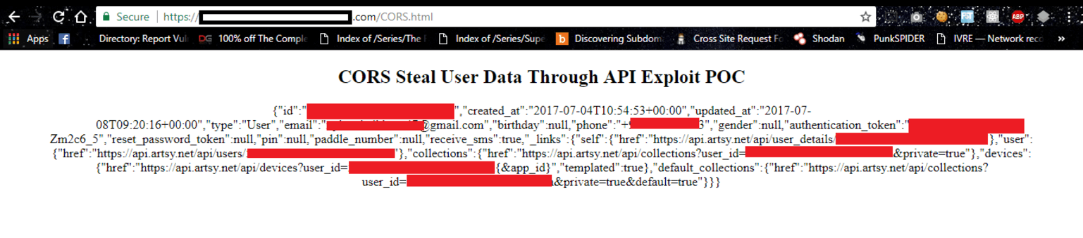 Exploting Insecure CORS