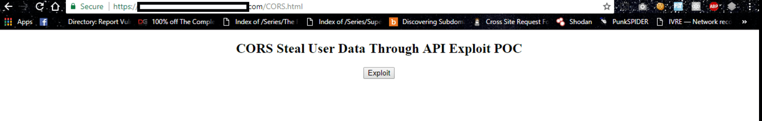 Exploiting Cross Origin Resource Sharing